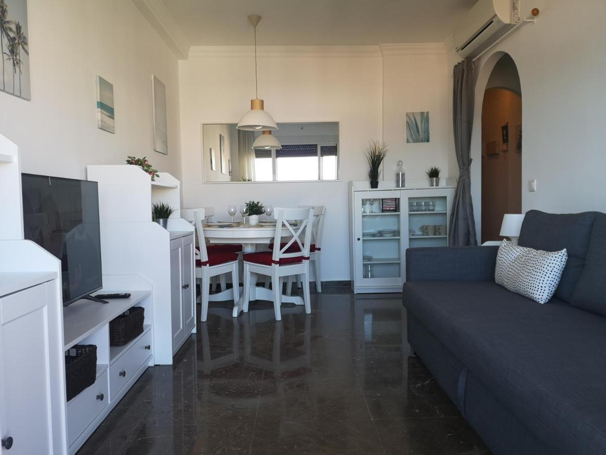 Apartamento 1ª Linea Playa Garaje Piscinas Terraza 토레몰리노스 외부 사진